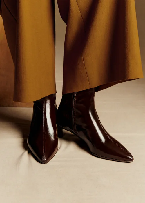 Bottines Garance - Chocolat vernis — image 5