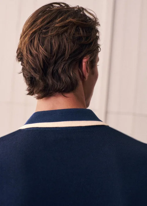 Chemise Maille Mateo - Marine / Ecru — image 6