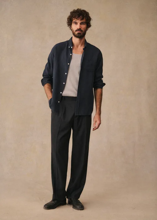 Chemise Charlie Lin - Marine — image 5