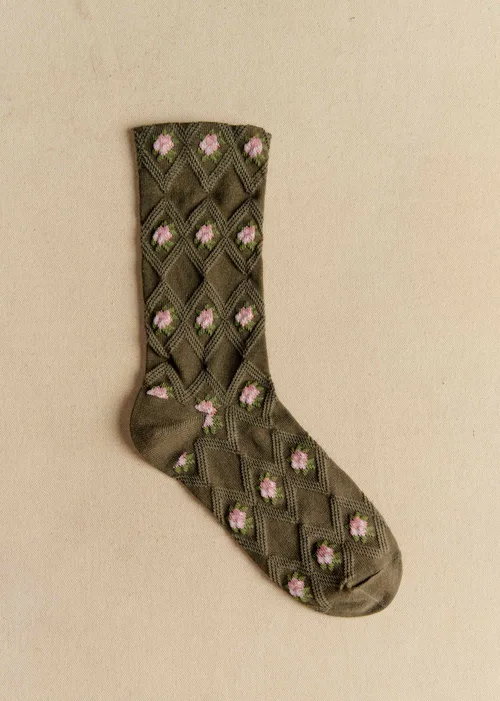 Coffret 3 chaussettes Julia - Fleurs Vintage — image 3