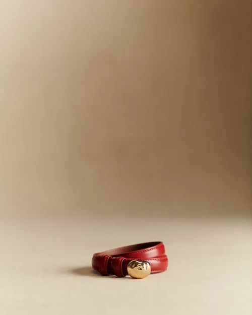 Ceinture Lisa - Rouge Glacé