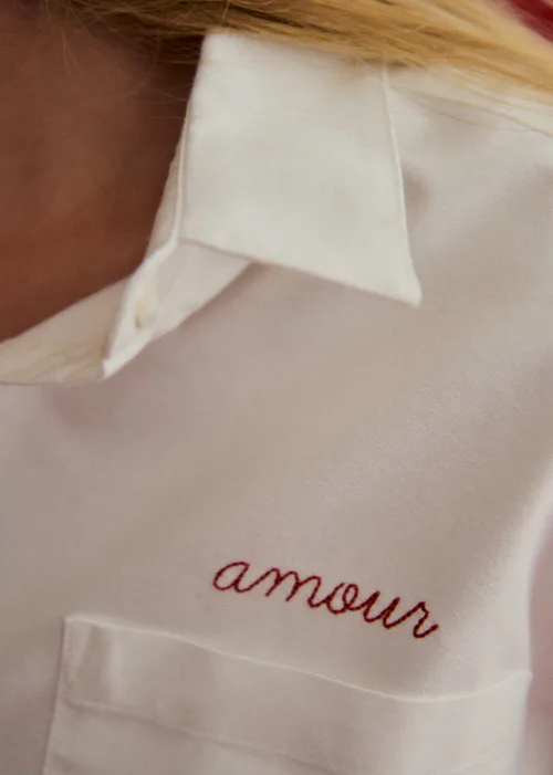 Chemise Max - Écru Broderie Amour — image 3