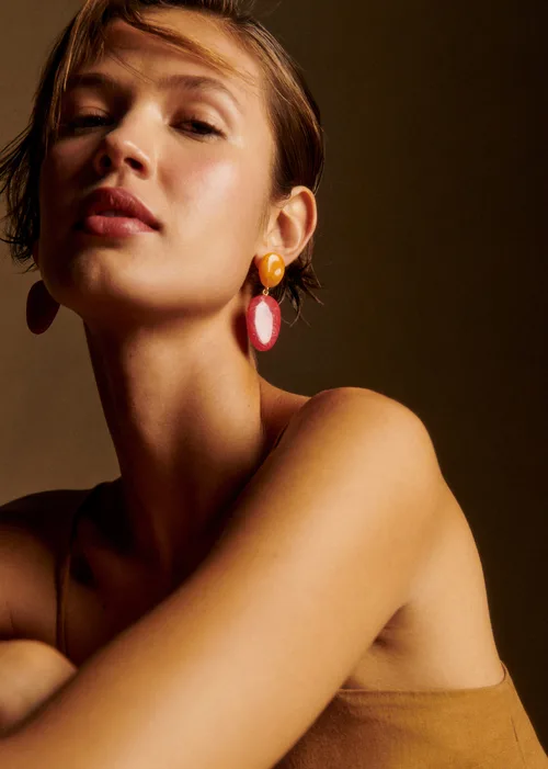 Boucles d'oreilles Carla - Rose Multi — image 4