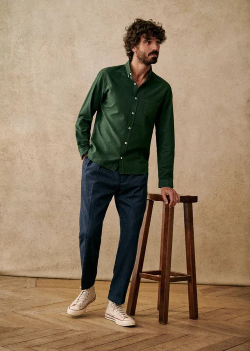 Chemise Charlie Oxford - Vert — image 6