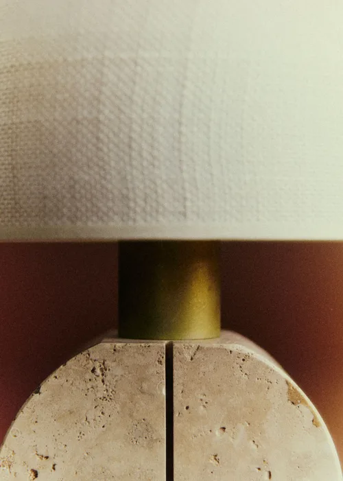 Lampe à poser vintage travertin - Travertin — image 3