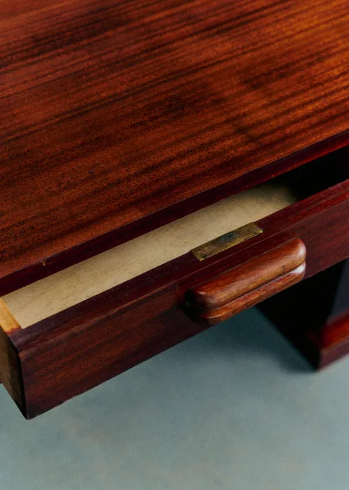 Bureau art déco acajou années 30 - Acajou — image 3