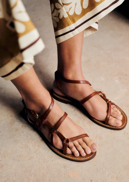 Sandales Low Inaya - Cuir Naturel Héritage — image 3