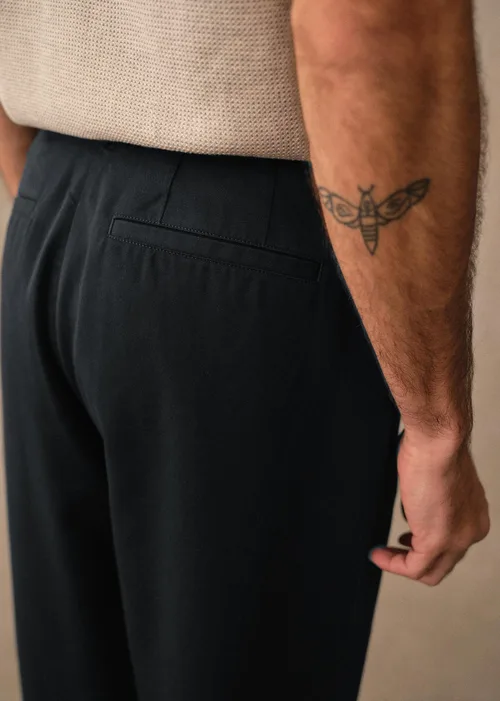 Pantalon Dusk Élastiqué - Bleu Foncé — image 3