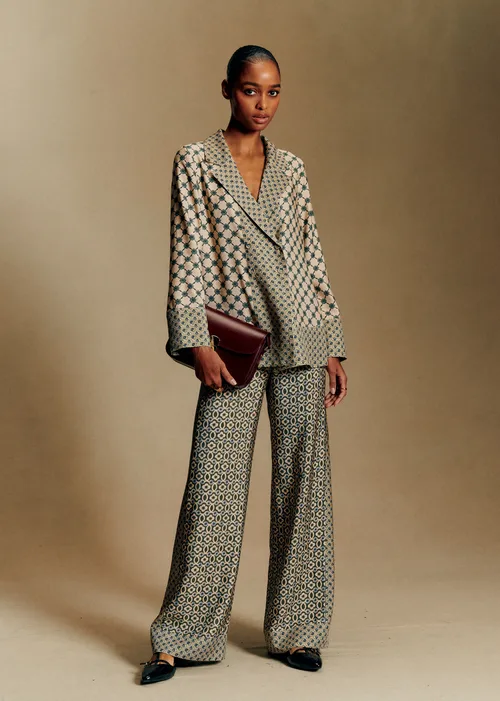 Pantalon Christian - Sézane x Antoinette Poisson - Imprimé Patchwork Dominote — image 3