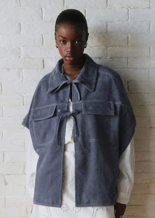 Veste Lecet - Sézane x SEA NY - Bleu Vintage Foncé