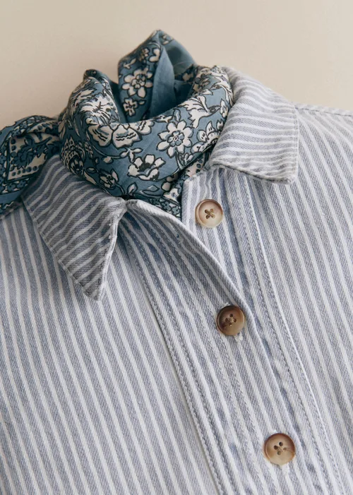 Veste Will - Denim Rayé Bleu — image 2