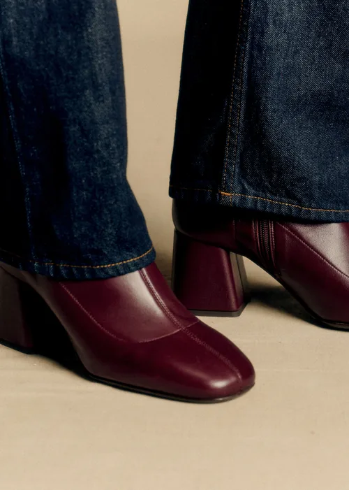 Bottines Aline - Bordeaux Lisse — image 3