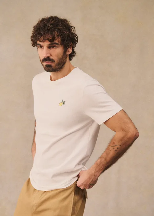 T-Shirt Citron - Blanc/Jaune — image 3