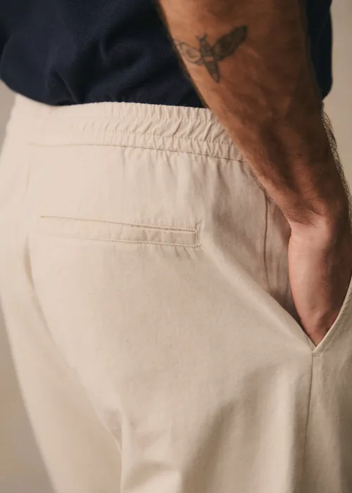 Pantalon Danny Coton Lin - Naturel — image 3