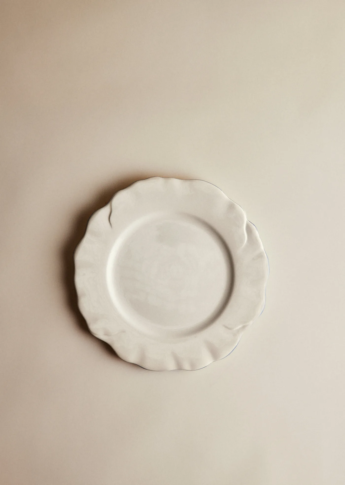 Set de 4 assiettes plates - Barcarolle - Bleu Vintage