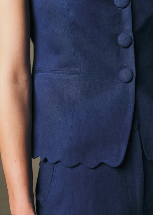 Blouse Clara - Bleu Cobalt — image 3