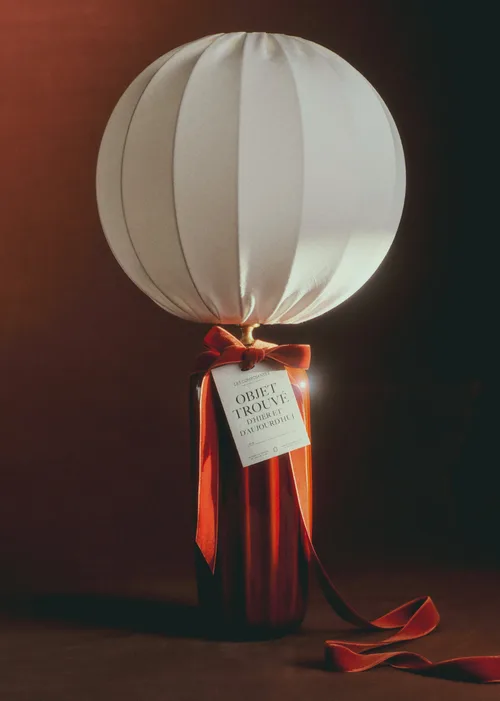 Lampe Traviata Grand Modèle - Moka - Abat-jour Sonate - Écru — image 4