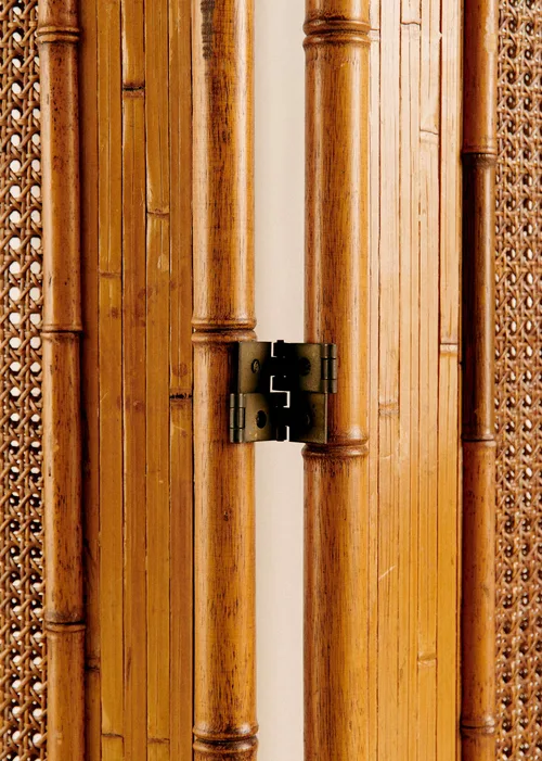 Paravent en bambou et cannage vintage - Bambou et cannage — image 4