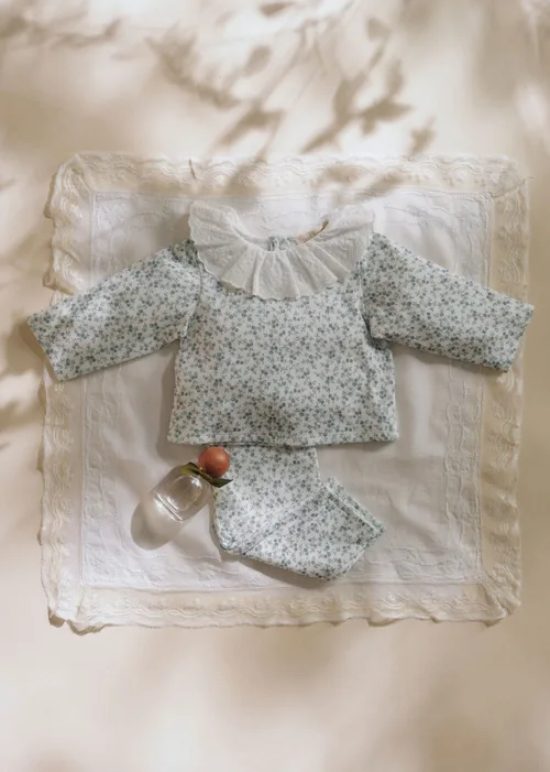 Ensemble Ava - Imprimé Eglantine Bleu — image 5