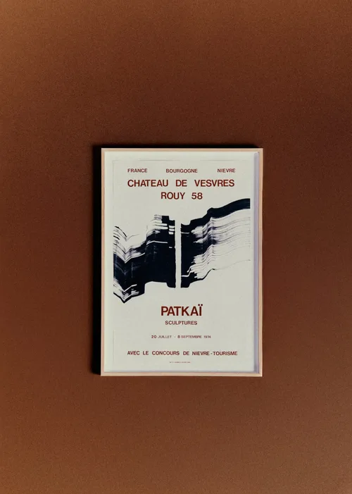 Affiche Château de Vesvres, Patkaï, 1974 - 46,5 x 65,5 cm