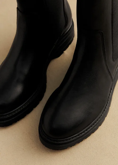 Bottines Low Lena - Cuir Noir Lisse — image 3