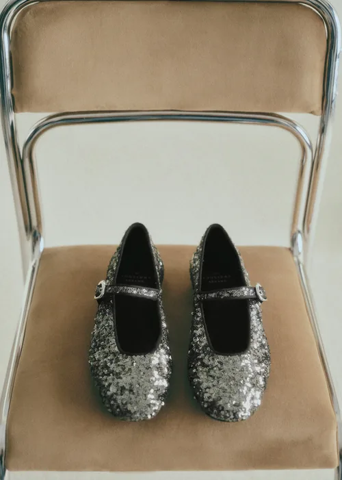 Ballerines Low Valentin - Anthracite Sequins — image 4
