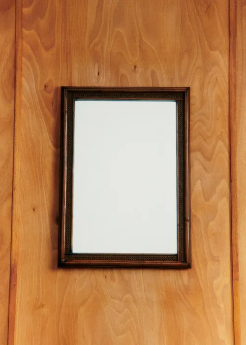 Miroir rotin vintage design américain - Rotin — image 7