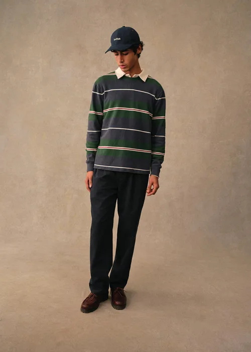 T-Shirt Pedro - Rayures Vert / Marine / Bordeaux — image 5
