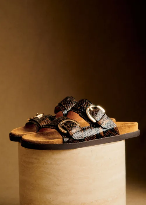 Mules Low Lenny - Kaki Python — image 4