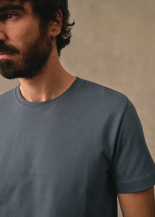 T-Shirt Kenneth - Bleu Acier — image 3