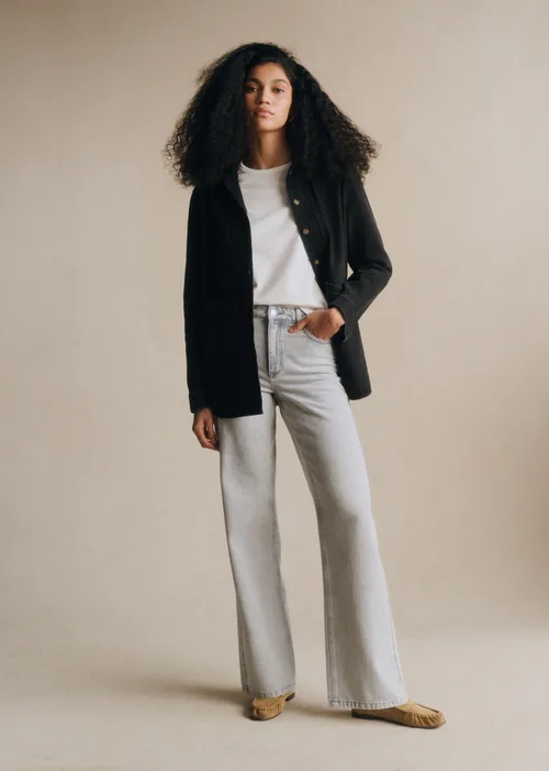Pantalon Le Wide Leg - Gris Clair — image 3