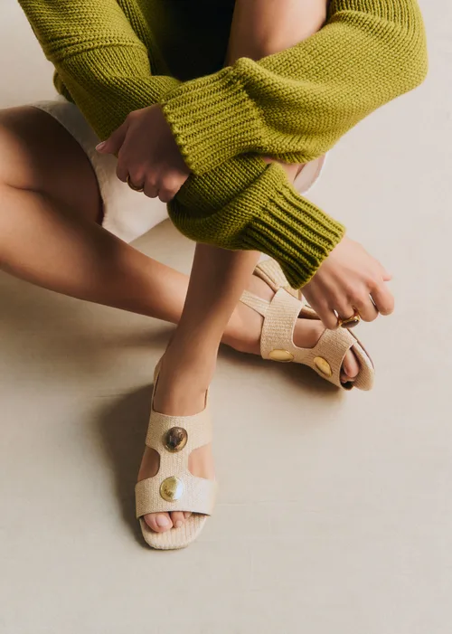 Sandales LYANA - Naturel Textile Tressé — image 3