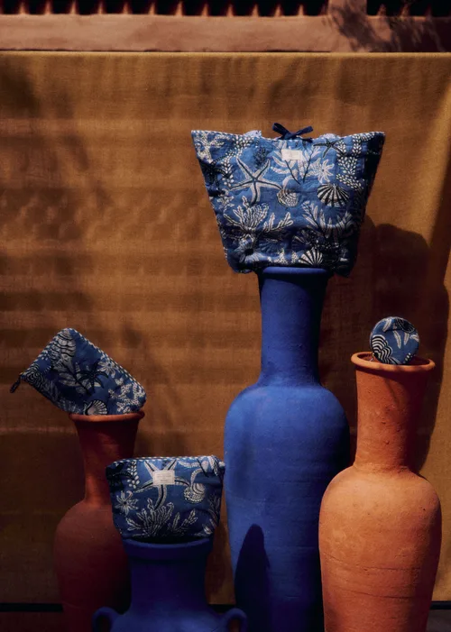 Ecrin à bijoux - Sézane x Inoui Editions - Imprimé Coquillages Bleu — image 5