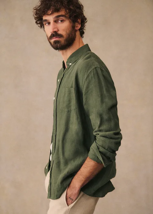 Chemise Charlie Lin - Kaki — image 7
