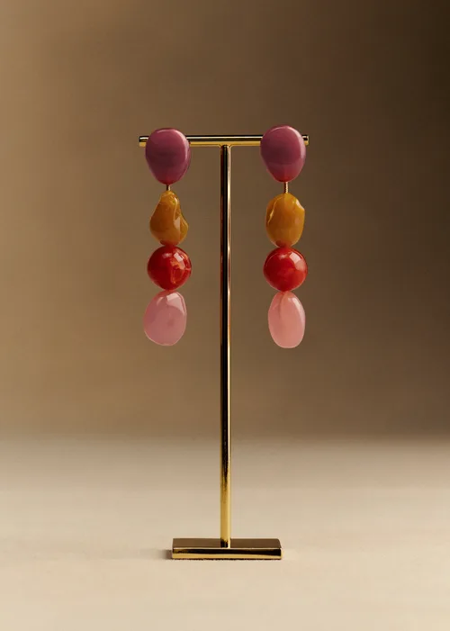 Boucles d'oreilles Sabrina - Rose Multi — image 3