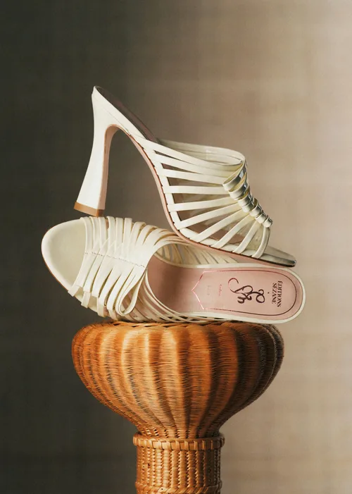 Sandales Lucie - CFM Souliers x Editions Sézane - Vernis Crème