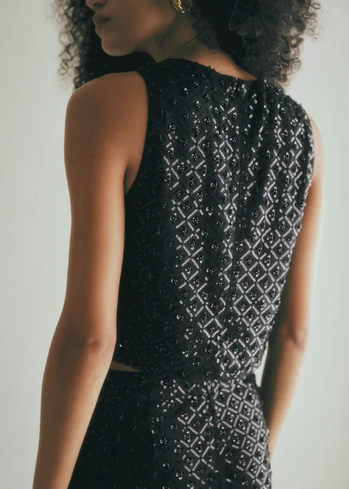 Top Doria - Sequins Noirs — image 4