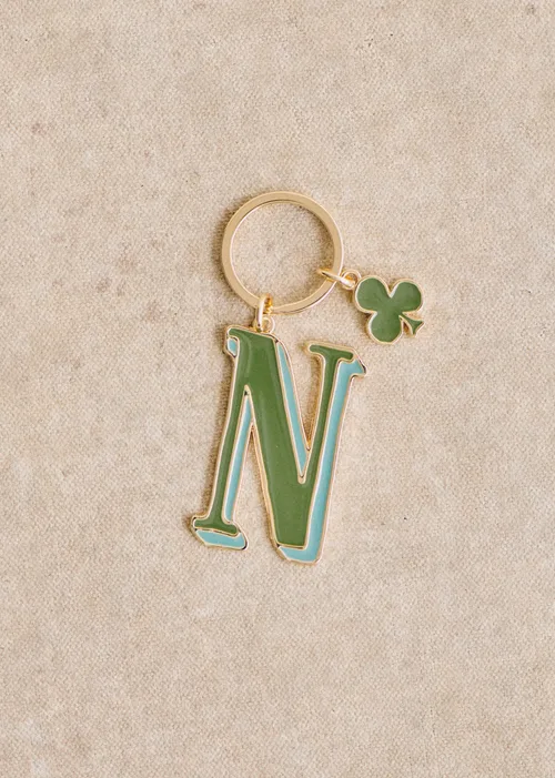 Porte-Clé Abécédaire - Lettre N - Vert — image 2
