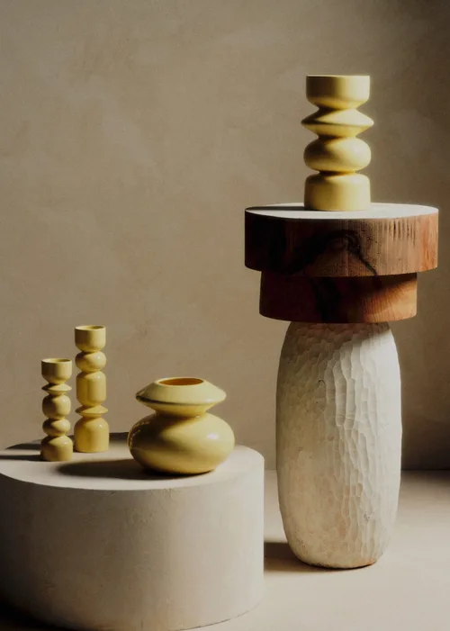 Vase Romie Objetti - Grand Modèle - Jaune — image 3