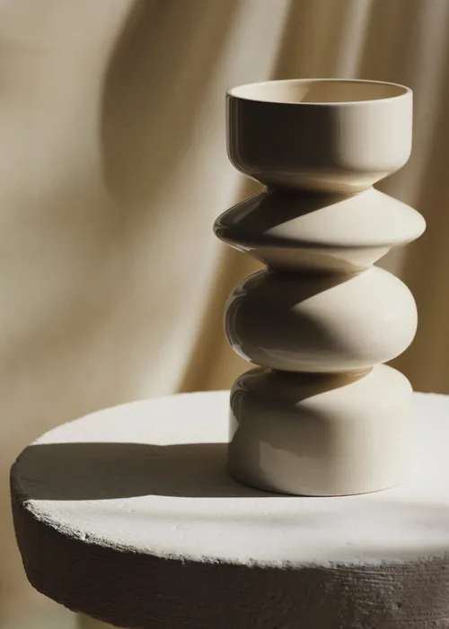 Vase Romie Objetti - Grand modèle - Ecru — image 5