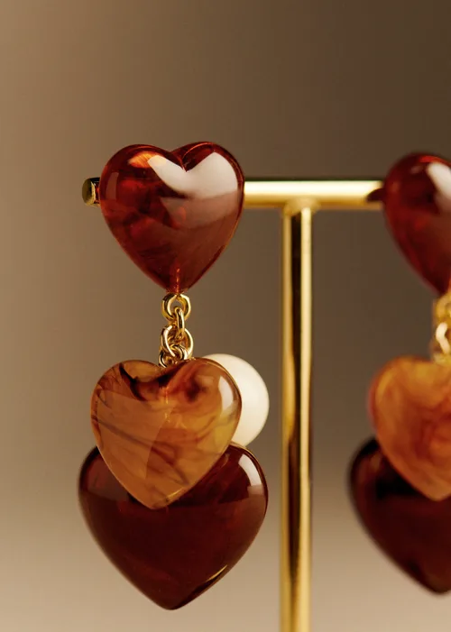 Boucles d'oreilles Freya - Brun Multi — image 5