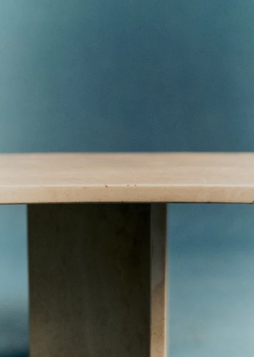 Table basse en travertin vintage - Travertin — image 5