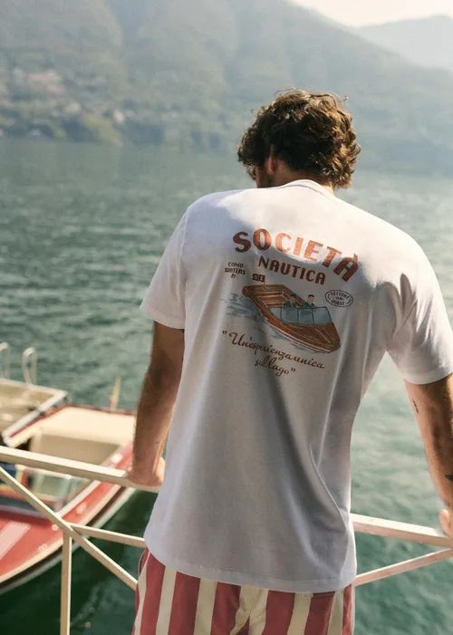 T-Shirt Societa Nautica - Blanc — image 5