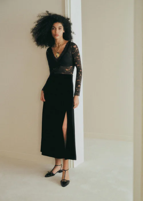Jupe SORIA - Velours Noir — image 3