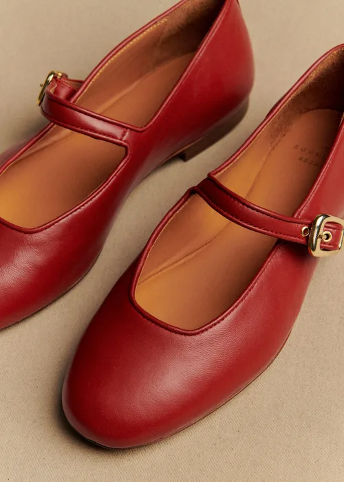 Ballerines Low Valentin - Rouge Lisse — image 5