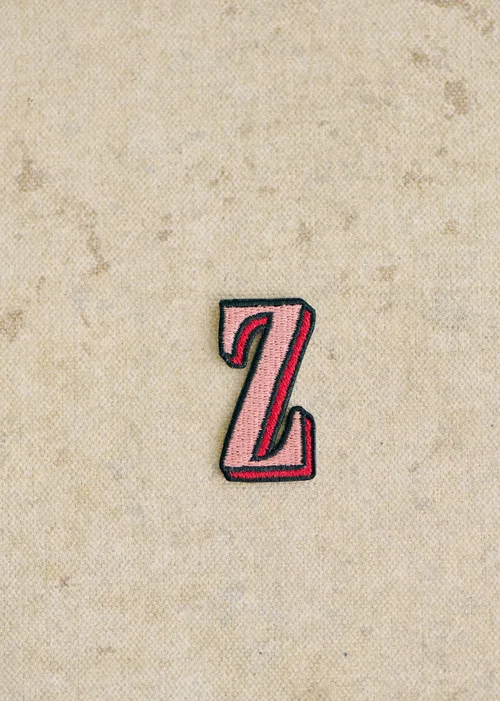 Ecusson Rose - Lettre Z - Rose — image 2