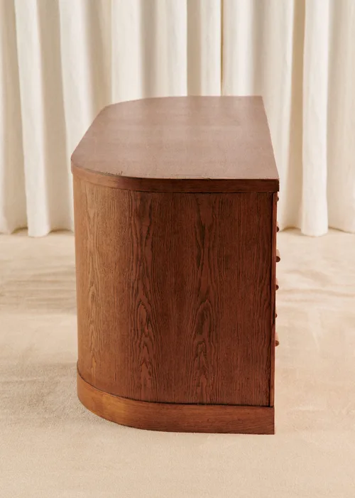 Bureau demi cercle vintage - Bois — image 4