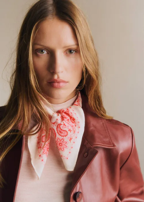 Imprime Bandana Ecru Rose