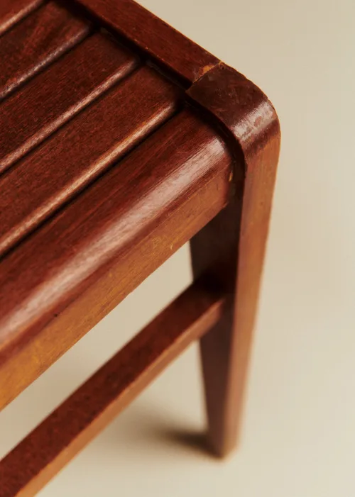 Chaise René Gabriel vintage - Bois — image 4
