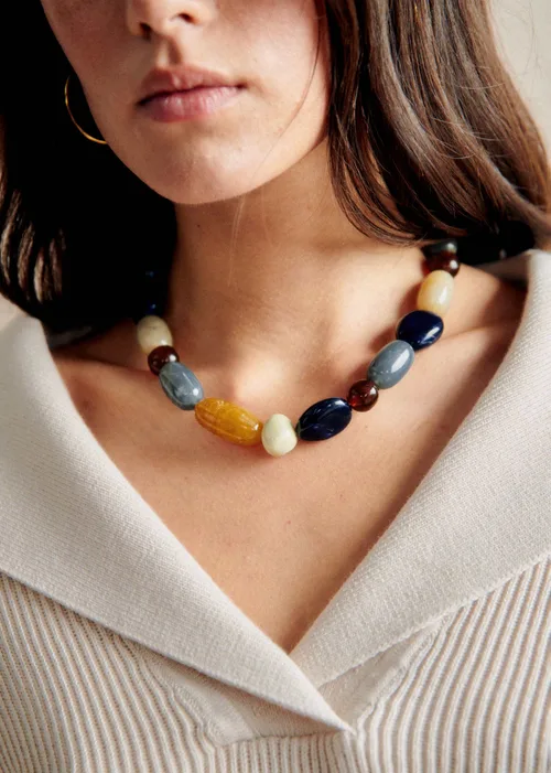 Collier Morgane - Bleu Océan Multi — image 3